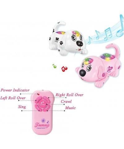 Pet Dog Toy Robotic Puppy Remote Crawling Rollover Toy Dog Early Childhood Educational Children's Toys Walking Dancing Music ...