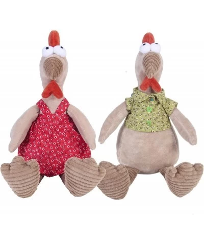 Chicken Stuffed Animal 2 Pack Stuffed Chicken Plush Toys 13.5" Soft and Cute Stuffed Animal for Kids Babies Toddlers Gifts fo...