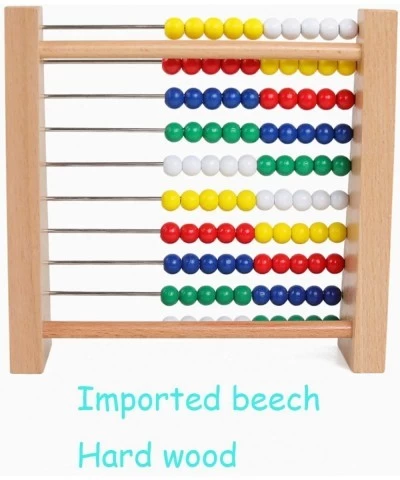 Abacus for Kids Math Preschool Number Learning Classic Wooden Toy Developmental Toy Wooden Beads 8 Extension Activities Great...