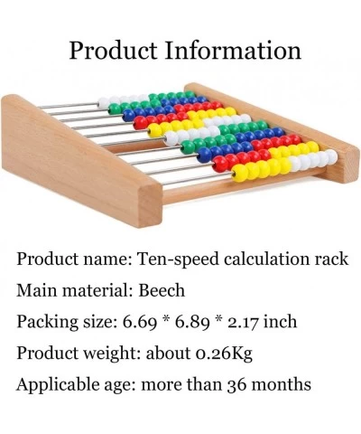 Abacus for Kids Math Preschool Number Learning Classic Wooden Toy Developmental Toy Wooden Beads 8 Extension Activities Great...