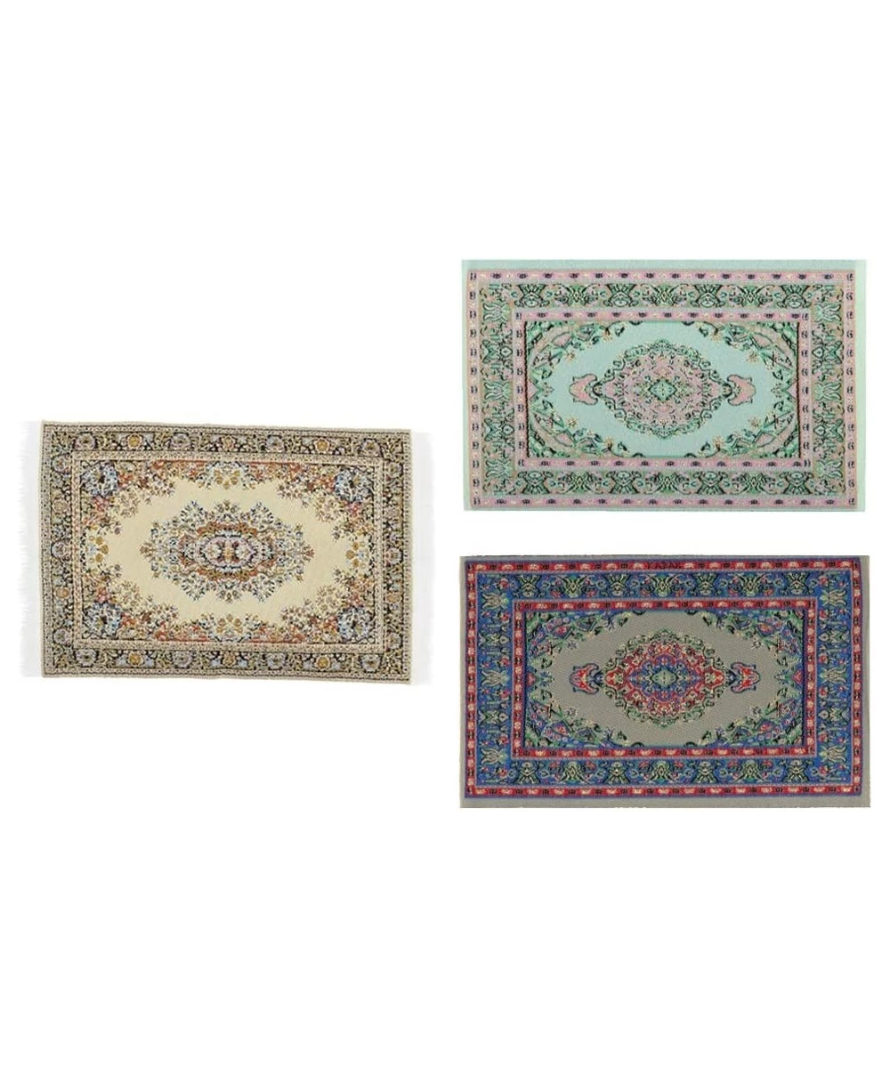 3 of /12 Dollhouse Carpet Turkish Style Rug Rooms Floor Covering $17.11 Dollhouse Accessories