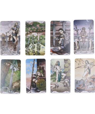 Tarot Cards Deck Fantasy 78 Pcs English Version Fortune Telling Game Cards Good Hand Feelings Exquisite Holographic Fate Divi...