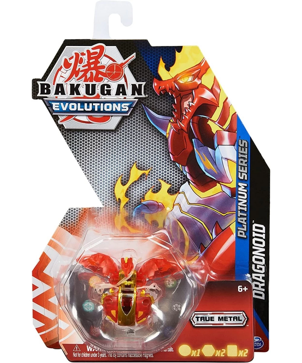 Evolutions Dragonoid (Red) Platinum Series True Metal Bakugan 2 BakuCores and Character Card Kids Toys for Boys Ages 6 and Up...