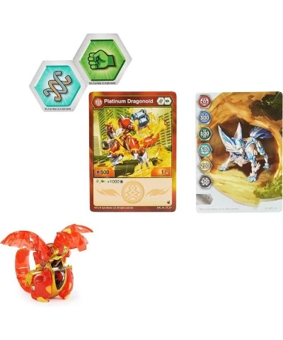 Evolutions Dragonoid (Red) Platinum Series True Metal Bakugan 2 BakuCores and Character Card Kids Toys for Boys Ages 6 and Up...