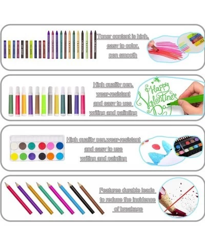 Art Set for Kids 86PC Coloring Art Kit Wooden Drawing Art Supplies Case Sketch Book Markers Crayon Colour Pencils for Budding...