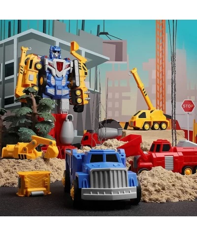 Toys for 3 4 5 6 7 Year Old Boys - Construction Vehicles Transform Robot Kids Toys STEM Building Toddler Toys for Kids Ages 4...