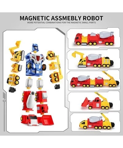 Toys for 3 4 5 6 7 Year Old Boys - Construction Vehicles Transform Robot Kids Toys STEM Building Toddler Toys for Kids Ages 4...