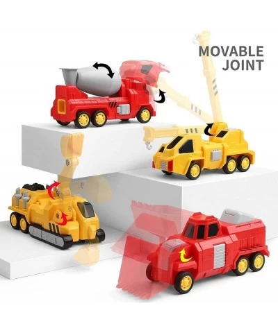 Toys for 3 4 5 6 7 Year Old Boys - Construction Vehicles Transform Robot Kids Toys STEM Building Toddler Toys for Kids Ages 4...