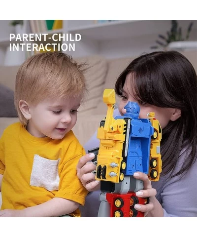 Toys for 3 4 5 6 7 Year Old Boys - Construction Vehicles Transform Robot Kids Toys STEM Building Toddler Toys for Kids Ages 4...