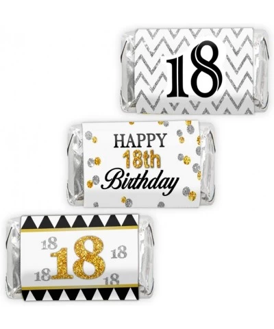 Happy 18th Birthday Mini Candy Bar Wrapper Stickers - Eighteenth Birthday Party Small Favors - 45 Stickers $15.05 Kids' Party...