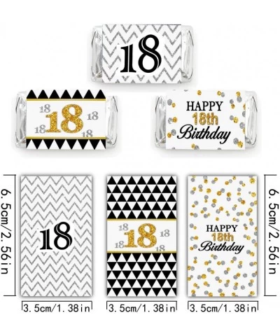 Happy 18th Birthday Mini Candy Bar Wrapper Stickers - Eighteenth Birthday Party Small Favors - 45 Stickers $15.05 Kids' Party...