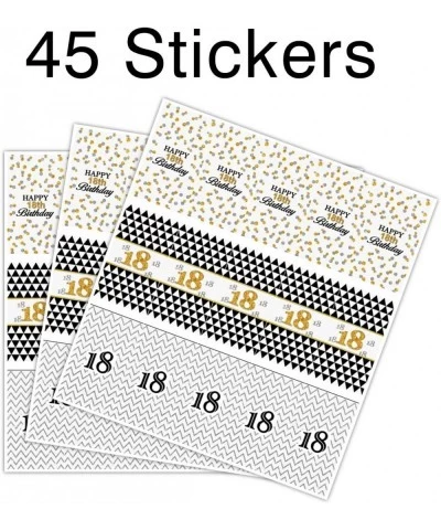 Happy 18th Birthday Mini Candy Bar Wrapper Stickers - Eighteenth Birthday Party Small Favors - 45 Stickers $15.05 Kids' Party...