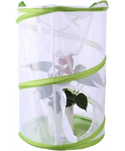 Collapsible Butterfly and Insect Habitat Terrarium Portable Pop-up Cage Butterfly Growing Kit Toy for Kids (L) $34.04 Habitat...