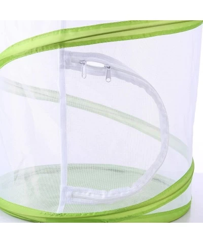 Collapsible Butterfly and Insect Habitat Terrarium Portable Pop-up Cage Butterfly Growing Kit Toy for Kids (L) $34.04 Habitat...