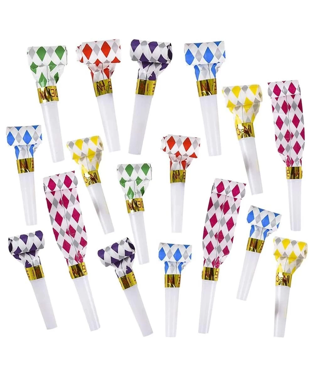 Blow Outs Whistles - Party Pack of 36 Musical Blowouts Noisemakers - Fun Assorted Colors Birthday Party Supplies and Favors f...