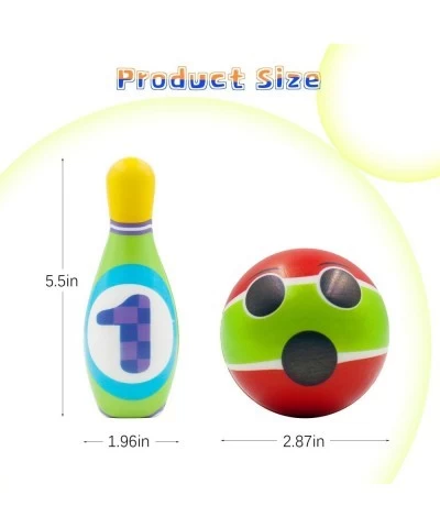 Kids Bowling Set Includes 10 Classical FoamPins and 2 Balls Suitable as Toy Gifts Early Education Indoor & Outdoor Games Grea...