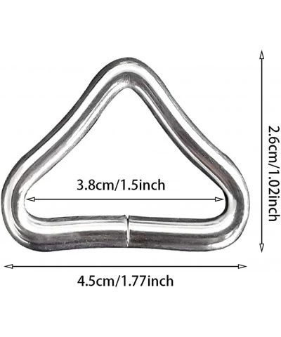 Trampoline Triangle Buckle 10pcs Triangle Rings Buckle V-Rings High Strength Erosion Resistance Metal Triangle Ring Buckle fo...