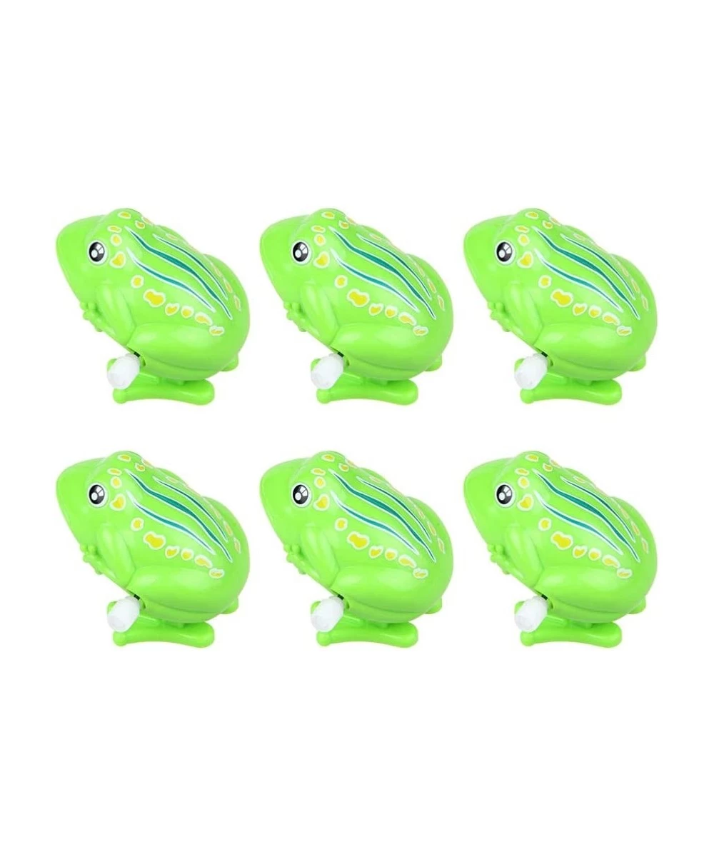 6Pcs Wind Up Frog Toy Jumping Frog Interesting Toys for Party Favors Birthday Goodie Bags Kids Prizes (Green) $18.56 Spring &...