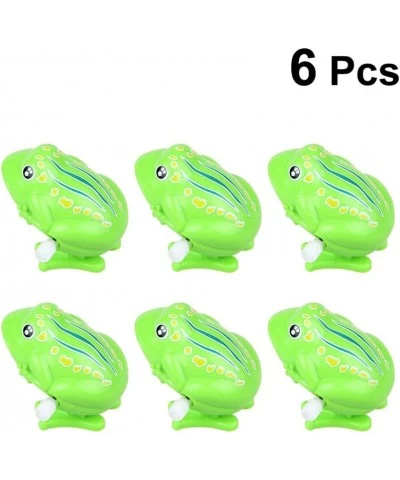 6Pcs Wind Up Frog Toy Jumping Frog Interesting Toys for Party Favors Birthday Goodie Bags Kids Prizes (Green) $18.56 Spring &...