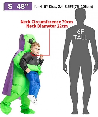 Inflatable Costume for Kids Halloween Costumes Boys Girls Alien Holding a Human Blow Up Costume for Unisex Children $52.08 Ki...