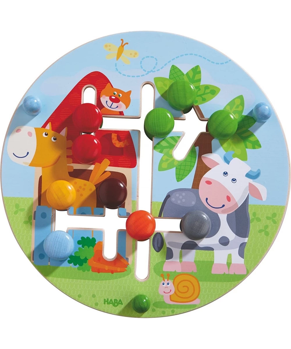 Motor Skills Board On the Farm - Double Sided Wooden Color and Shape Recognition Fun Ages 1 + $43.36 Early Development & Acti...