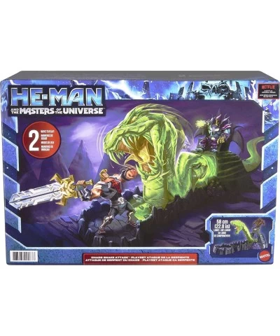 He-Man and The Chaos Snake Attack Playset Skeletor Fortress with 2 Action Figures (He-Man & Skeletor) Gift for Adult Collecto...