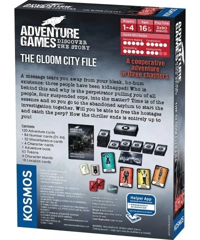 Adventure Games: The Gloom City File – A Kosmos Game from | Collaborative Replayable Storytelling Gaming Experience for 1 to ...