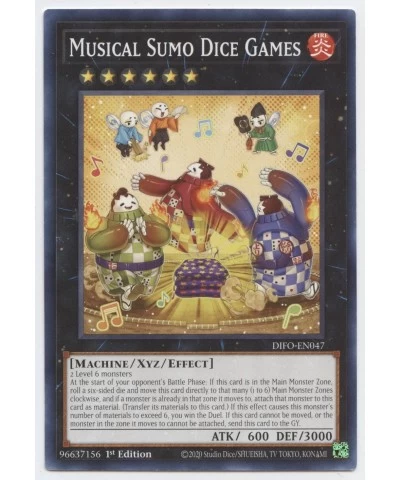 Musical Sumo Dice Games - DIFO-EN047 - Common - 1st Edition $10.86 Card Games