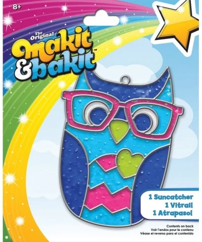 TB-73245 Makit and Bakit Suncatcher Kit Owl $18.33 Craft Kits