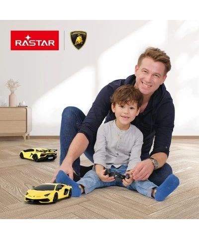 Lamborghini Remote Control Car 1/24 RC Lamborghini Aventador SVJ RC Model Toy Car Yellow $45.48 Remote & App Controlled Vehicles