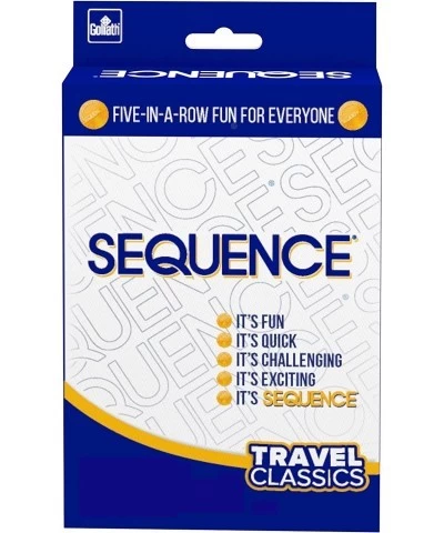 Travel Classics: Sequence - The Exciting Game of Strategy in A Compact Travel Version White $25.35 Travel Games