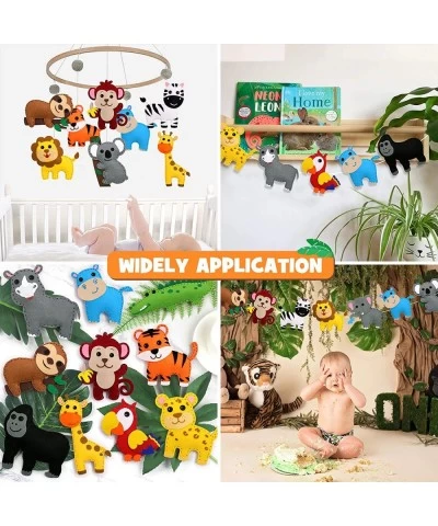 Safari Jungle Animals Sewing Craft Kit DIY Kids Craft and Sew Set for Girls and Boys Educational Beginners Sewing Stuffed Ani...