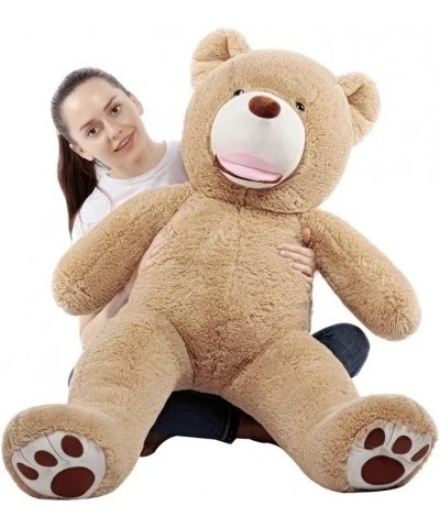 50 inch Giant Teddy Bears Stuffed Animal Plush Toy with Footprints Big Toys Light Brown $83.78 Stuffed Animals & Teddy Bears