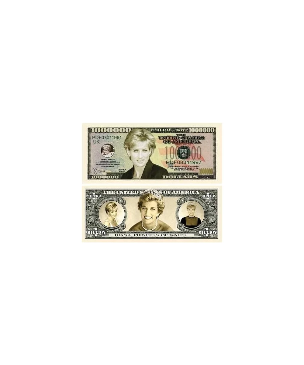 Princess Diana Million Dollar Bill W/protector $14.60 Gags & Practical Joke Toys