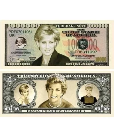 Princess Diana Million Dollar Bill W/protector $14.60 Gags & Practical Joke Toys