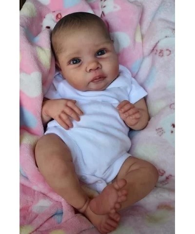 Cute Lifellike Reborn Baby Dolls 20inch Hand-Drawing Hair Realistic Looking Adorable Newborn Doll Toy for Ages 3+ $108.72 Dolls