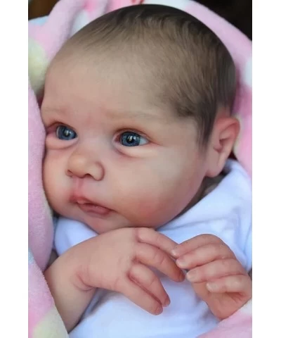 Cute Lifellike Reborn Baby Dolls 20inch Hand-Drawing Hair Realistic Looking Adorable Newborn Doll Toy for Ages 3+ $108.72 Dolls