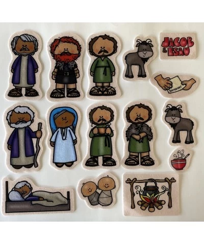 Jacob & Esau Felt Figures for Bible Flannel Board Stories 15 Precut Figures Story Guide Activity Pages $29.43 Magnetic & Felt...