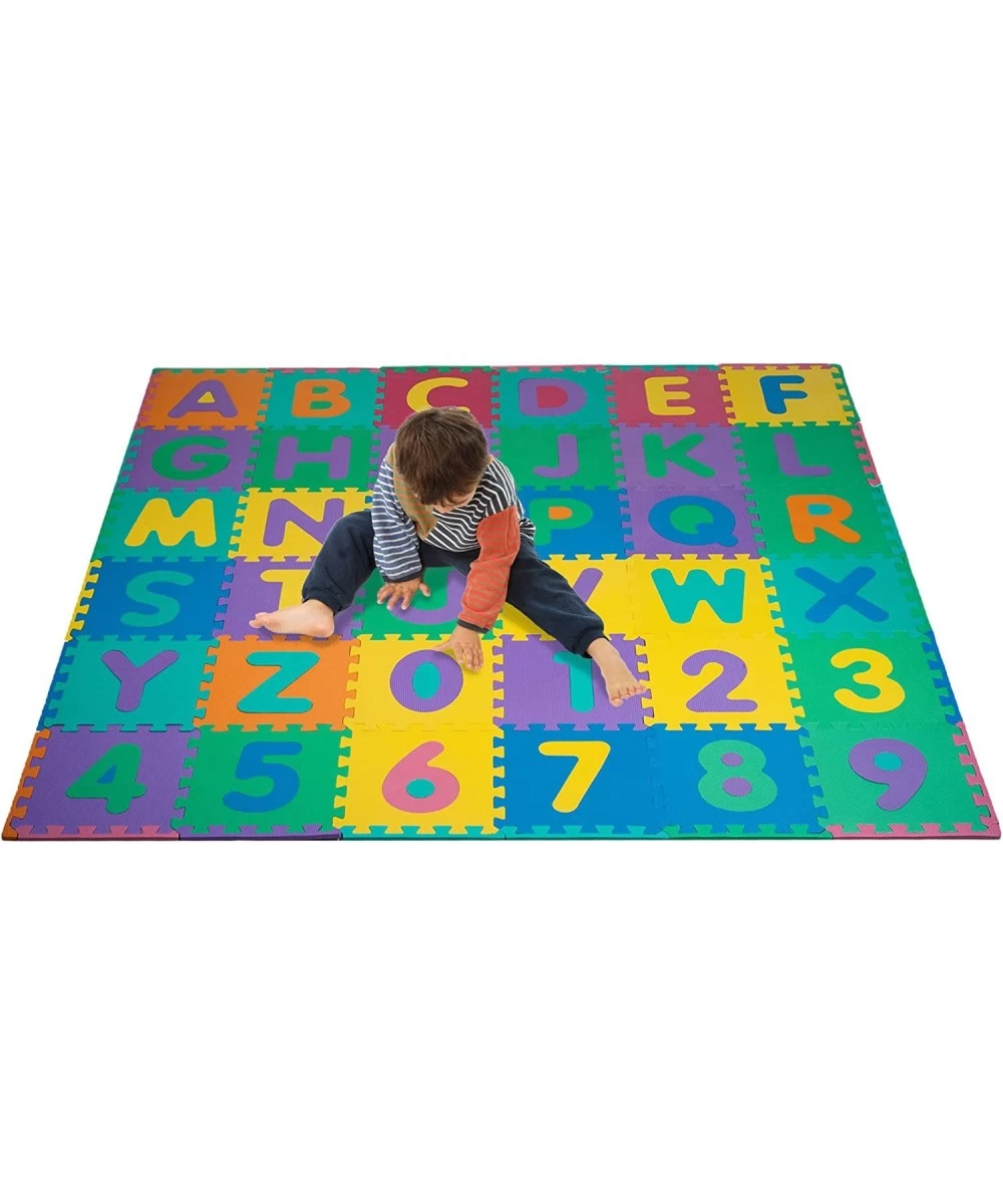 96 PC Foam Floor Alphabet & Number Puzzle Mat for Kids $50.45 Floor Puzzles