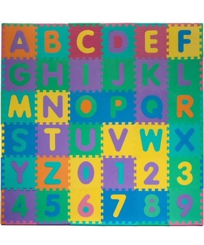 96 PC Foam Floor Alphabet & Number Puzzle Mat for Kids $50.45 Floor Puzzles