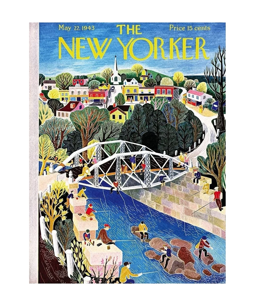 New Yorker Fishing Bridge - 1000 Piece Jigsaw Puzzle $47.78 Jigsaw Puzzles