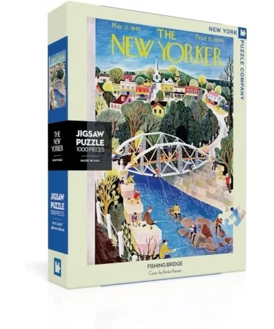 New Yorker Fishing Bridge - 1000 Piece Jigsaw Puzzle $47.78 Jigsaw Puzzles