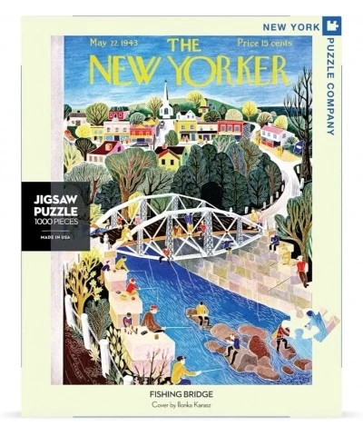 New Yorker Fishing Bridge - 1000 Piece Jigsaw Puzzle $47.78 Jigsaw Puzzles