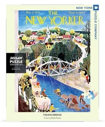 New Yorker Fishing Bridge - 1000 Piece Jigsaw Puzzle $47.78 Jigsaw Puzzles