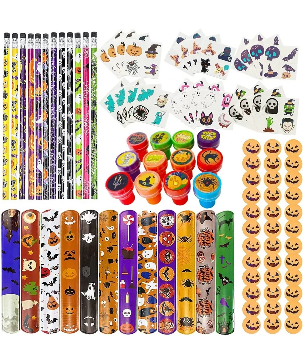 168 PCS Halloween Party Favors for Kids Assorted Halloween Goodie Bag Fillers Stationery Set Kids Halloween Toys Bulk Non Can...