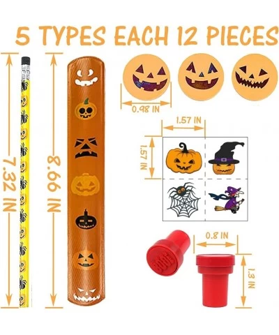 168 PCS Halloween Party Favors for Kids Assorted Halloween Goodie Bag Fillers Stationery Set Kids Halloween Toys Bulk Non Can...