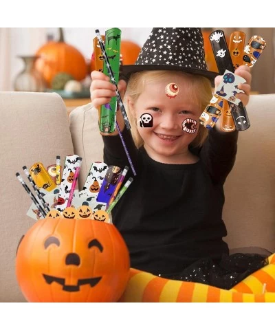 168 PCS Halloween Party Favors for Kids Assorted Halloween Goodie Bag Fillers Stationery Set Kids Halloween Toys Bulk Non Can...