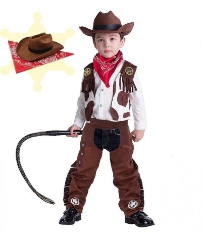 Cowboy Costume Deluxe Set for Kids Halloween Party Dress Up Role Play and Cosplay $46.30 Kids' Costumes