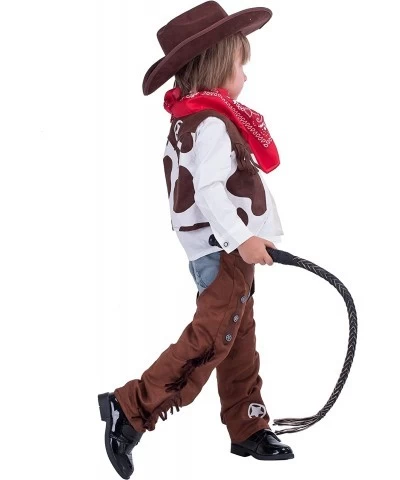 Cowboy Costume Deluxe Set for Kids Halloween Party Dress Up Role Play and Cosplay $46.30 Kids' Costumes