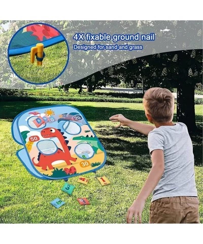 Dart Board Sticky Balls for Kids - Carnival Backyard Toddler Dinosaur Bean Bag Toss Games - Birthday Party Outdoor Outside To...